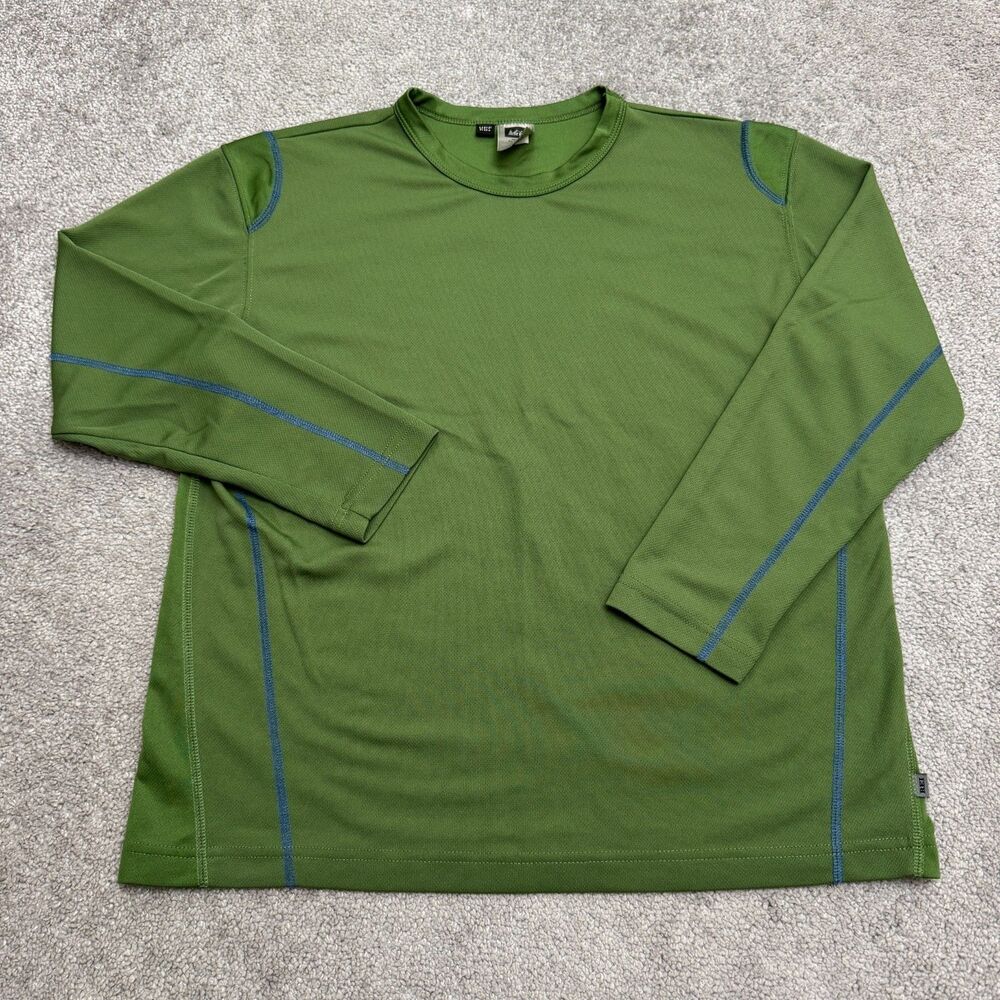 REI OXT Long Sleeve UPF 50+ Sun Protection Hiking Athletic Shirt Boys XL Green